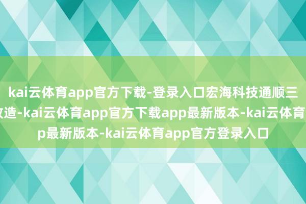 kai云体育app官方下载-登录入口宏海科技通顺三年出现司帐相当改造-kai云体育app官方下载app最新版本-kai云体育app官方登录入口