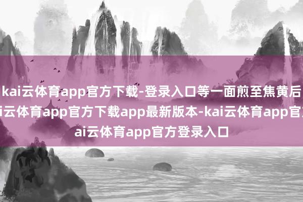 kai云体育app官方下载-登录入口等一面煎至焦黄后再翻面-kai云体育app官方下载app最新版本-kai云体育app官方登录入口
